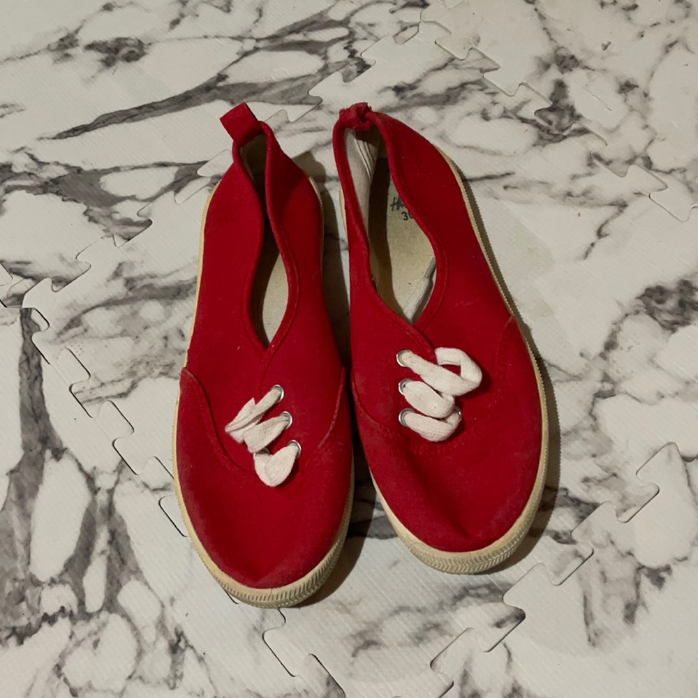 Size 36 women H&M slide on boat shoes